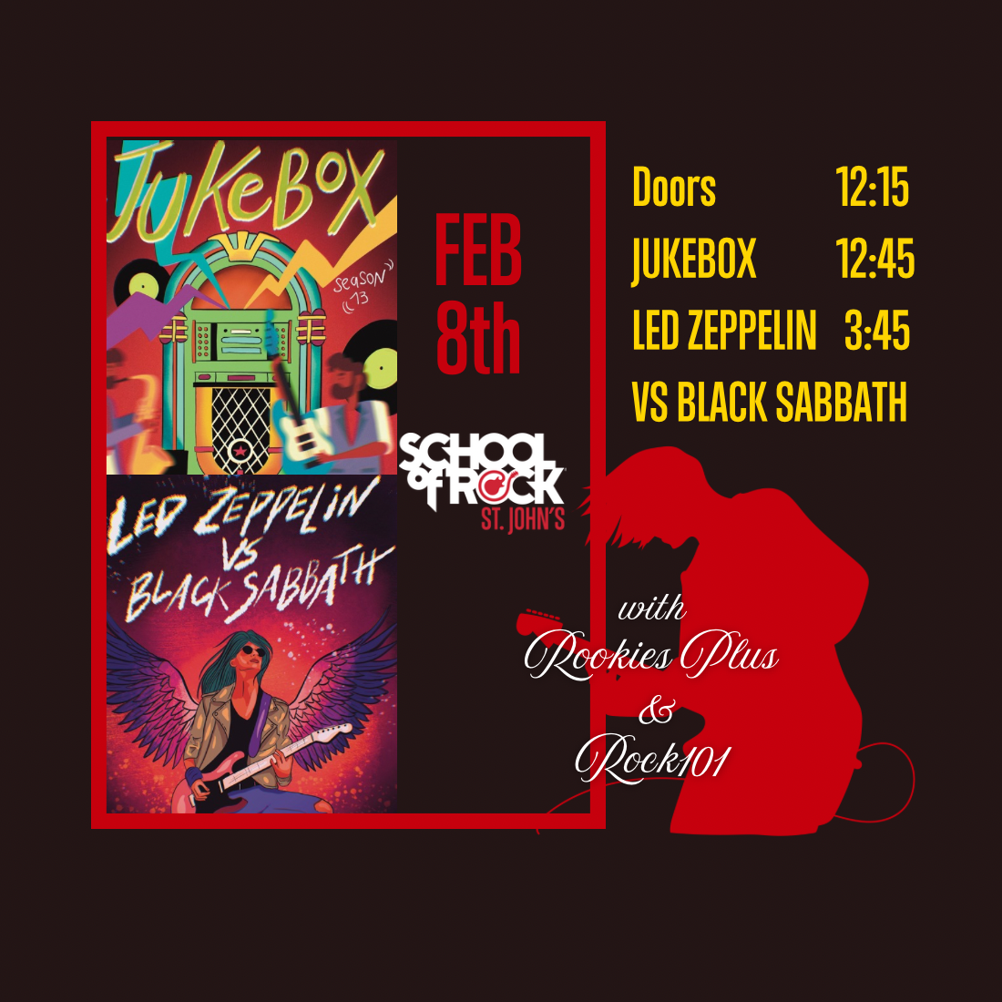 School Of Rock Winter25 Showcase - Jukebox & Led Zeppelin Vs. Black Sabbath