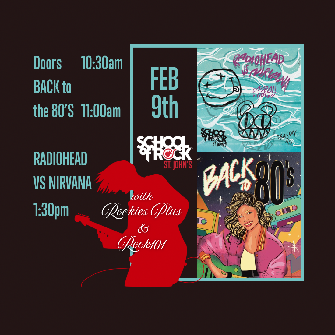 School Of Rock Winter25 Showcase - Back To The 80's & Radiohead Vs. Nirvana