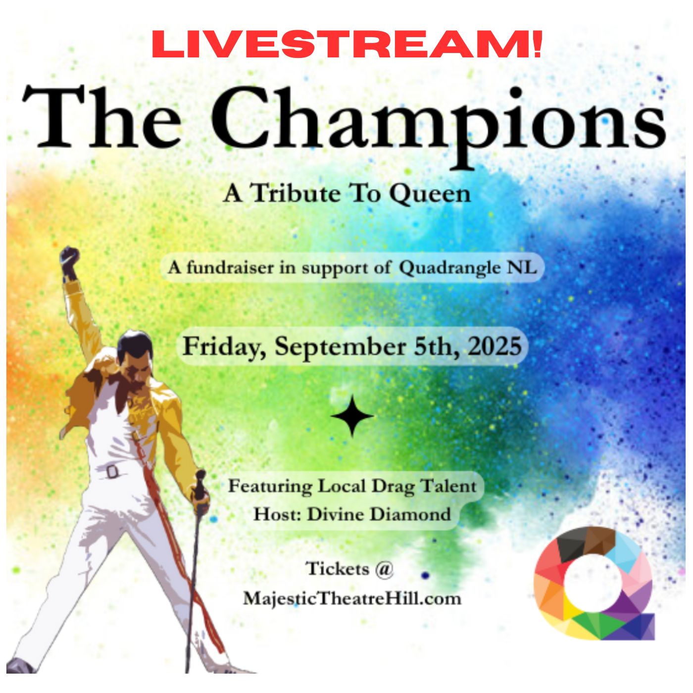 LIVESTREAM! The Champions: A Tribute to Queen